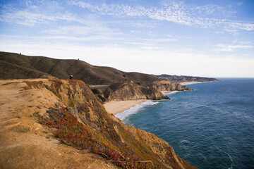 California beach along Pacific coast