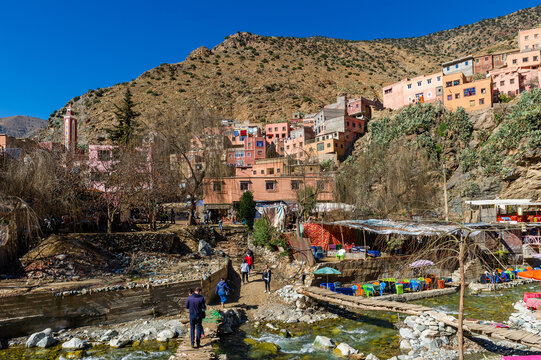 Small Mountain Berber Village In Al Haouz Province, Morocco