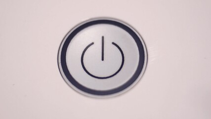Pressing Stand By Power Button To Turn On and Off the Device Close-Up