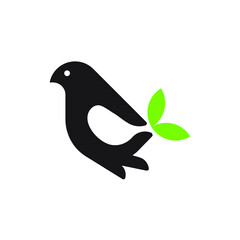 Bird illustration for logo company. a modern vector design