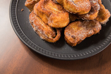 Traditional Christmas french toast also known in Brazil as 'Rabanada'.  traditional Brazilian food for Christmas.