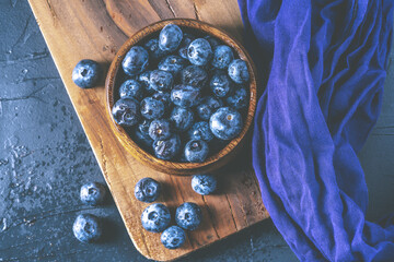 Fresh blueberry on white background