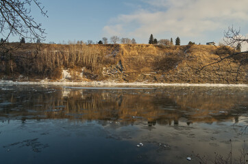 The North Saskatchewan River in Winter