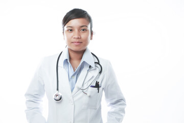 A professional asian female doctor