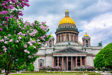 St. Isaac's Cathedral in spring, Saint Petersburg, Russia