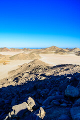 Mountains in arabian desert not far from the Hurghada city, Egypt