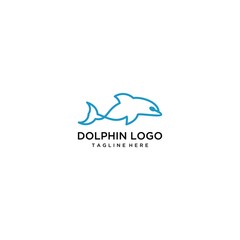 Obraz premium Dolphin Logo Design vector template