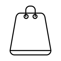 shopping bag icon, line style