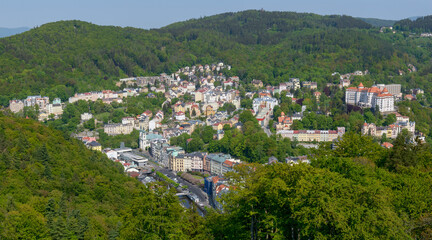 Fototapeta na wymiar City of Karlovy Vary, Czechia