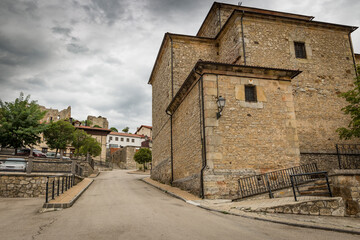Fototapeta na wymiar Parish Church of San Millan de la Cogolla in Cabrejas del Pinar, province of Soria, Castile and Leon, Spain