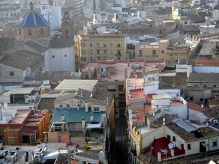 View of the old center of Valencia, Spain