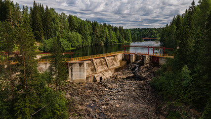 Small hydroelectric power station in Hamekoski