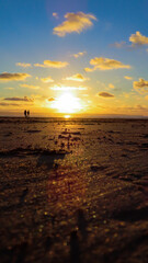 Fototapeta na wymiar Sunset at Saunton Sands Devon, United Kingdom
