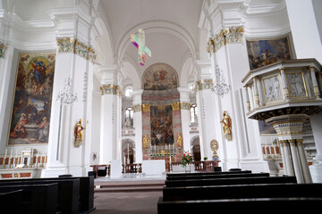 Fototapeta na wymiar Jesuitenkirche Pfarrkirche Heiliger Geist und St. Ignatius