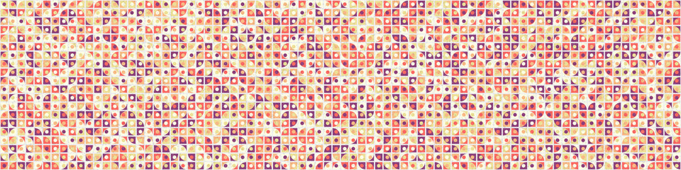 Abstract Geometric Pattern generative computational art illustration