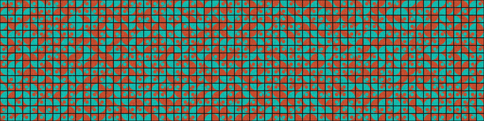 Abstract Geometric Pattern generative computational art illustration