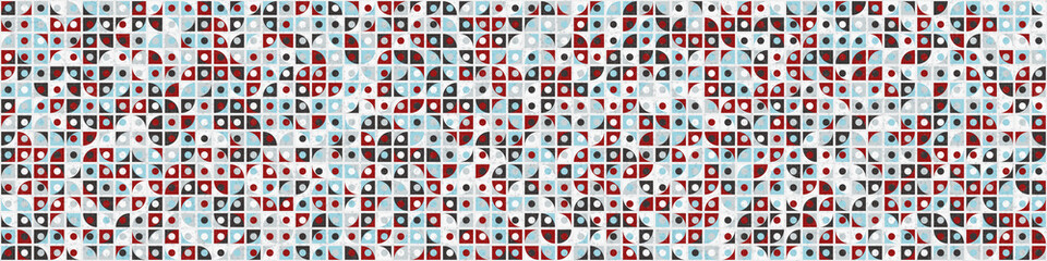 Abstract Geometric Pattern generative computational art illustration