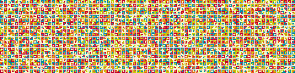 Abstract Geometric Pattern generative computational art illustration