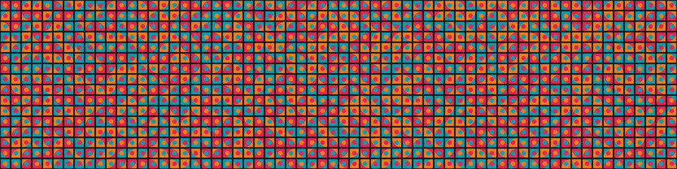 Abstract Geometric Pattern generative computational art illustration