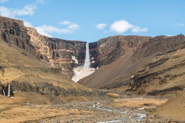 Hengifoss waterfall in east Iceland