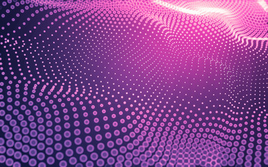 Abstract background. Molecules technology with polygonal shapes, connecting dots and lines. Connection structure. Big data visualization.