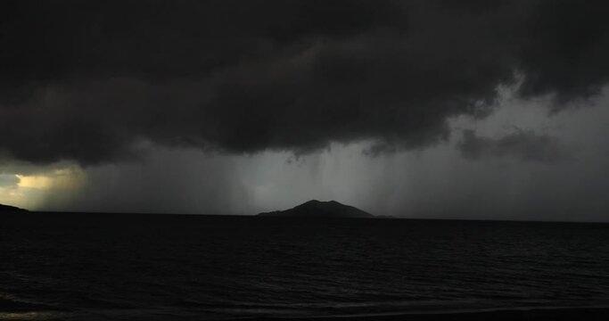 night sky with lightning and storm,video clip,Lightning 