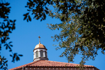 tower and roof from an old church