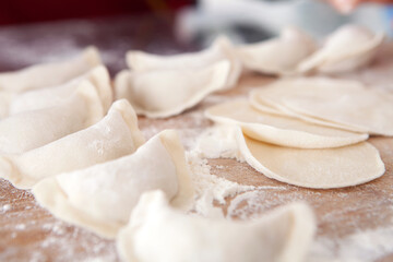 When making dumplings