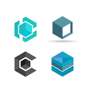 Cube business vector