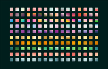 Mega set collection swatches soft pastel gradients palettes combinations