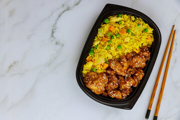 Order food online or by phone from home or work.