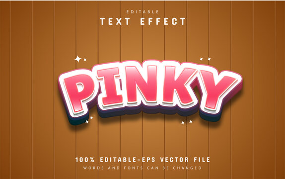 3d pink text effect
