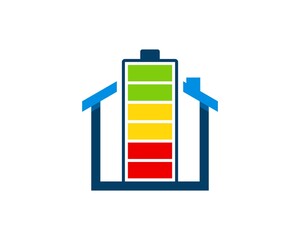 Simple house with electrical battery