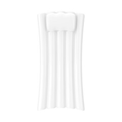 White Air Pool Matress Water Couch Bed  in Clay Style. 3d Rendering