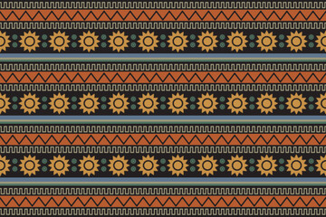 geometric ethnic pattern seamless. color oriental composition. vector illustration.design for wallpaper, background, fabric, curtain, carpet, clothing, batik.