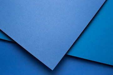 Abstract blue layered color paper background - Powered by Adobe