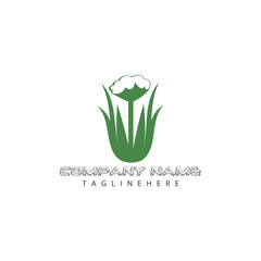 Cotton Logo Template vector symbol nature