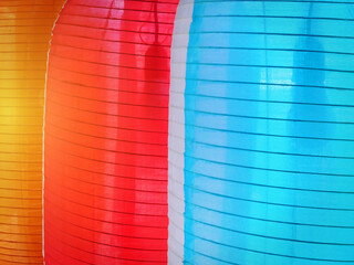 Full Frame Background of Close-up Colorful Lanterns