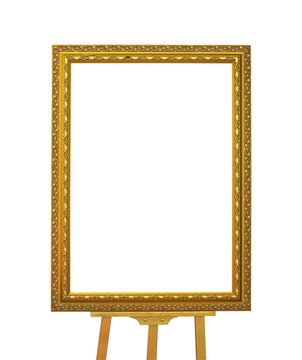 Isolated 3d Rendering Of A White Painting Canvas Stand With No Artwork  Background, Easel, Drawing Board, Canvas Painting Background Image And  Wallpaper for Free Download