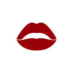 Lips icon design template vector isolated illustration