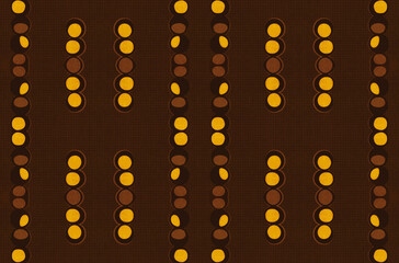 Textured African fabric with rounded shapes (seamless cotton, photo) 
