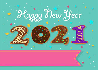 Donuts New Year 2021