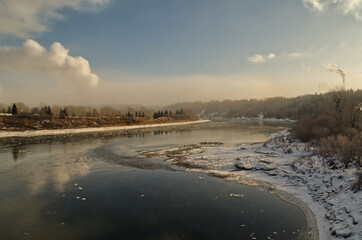 North Saskatchewan River in Winter