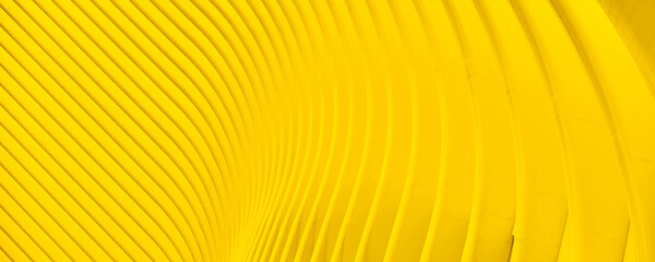 background with lines.

Abstract yellow background with geometric curved lines, close-up side view.