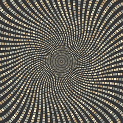 Abstract Brown And Yellow Vortex Art Design Background