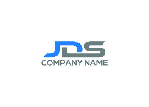 JDS Letter Logo Design with Creative Modern initial icon template
