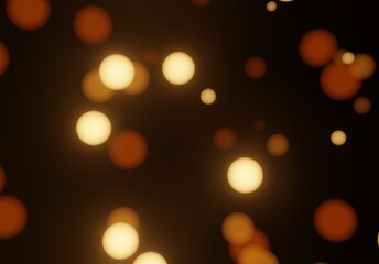 オレンジ色の美しいイルミネーション