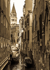 typical old gondola in venice © fottoo