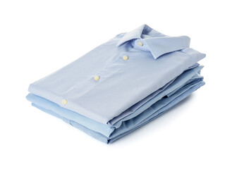 Male shirts isolated on white background