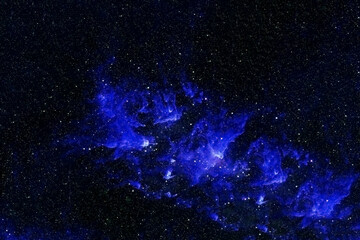 Blue galaxy in deep space. Elements of this image were furnished by NASA.